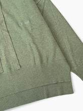 Green Sweater With Hood and Side Slits -  | dBlank