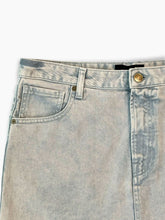 Faded Grey Denim Mini Skirt -  | dBlank