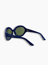 Occhiali Da Sole Blu Con Montatura Ovale - Blu | dBlank