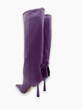 Stivale Viola In Pelle Con Punta A Lancia -  | dBlank