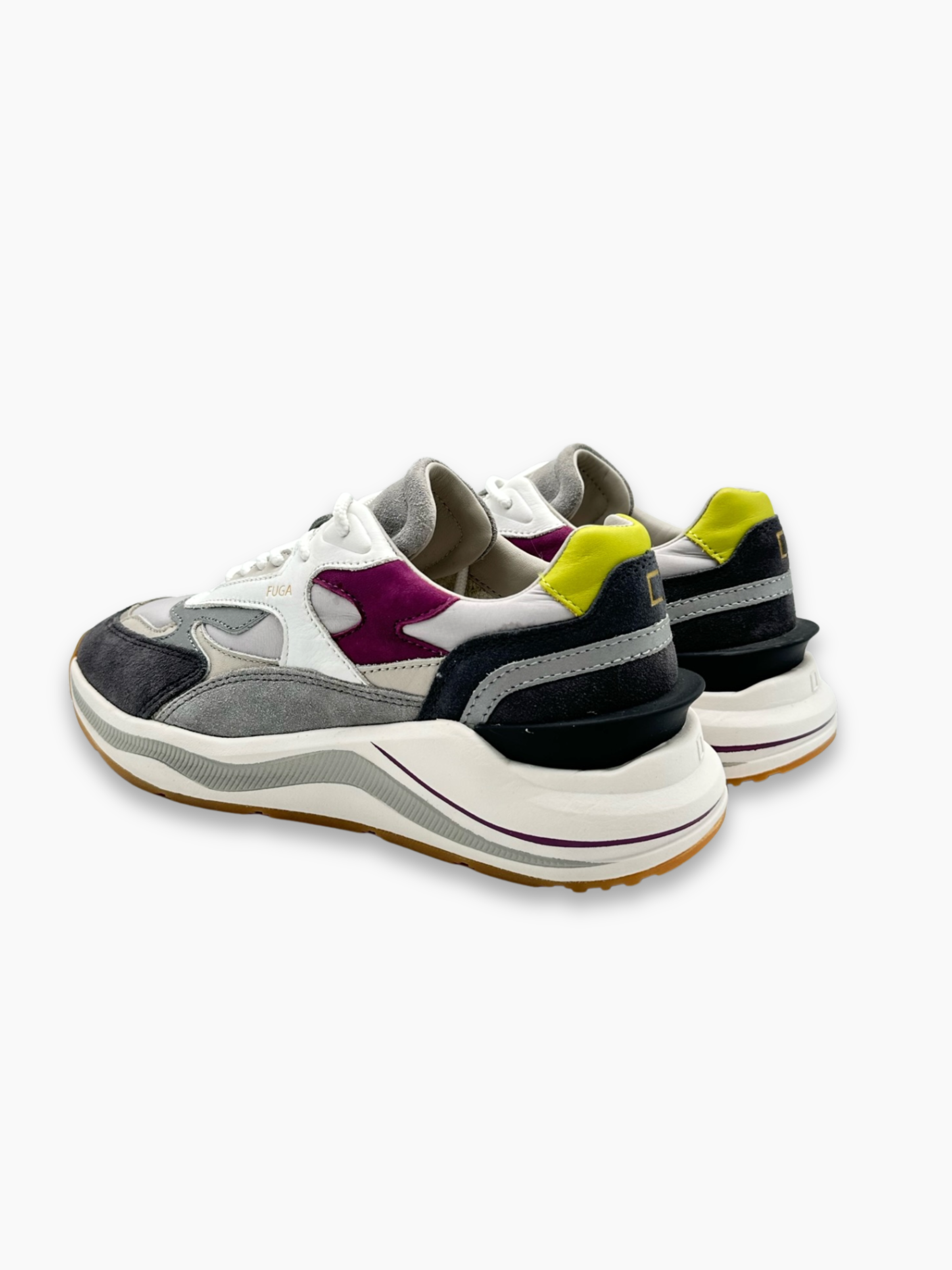 Sneakers Multicolor In Pelle E Suede