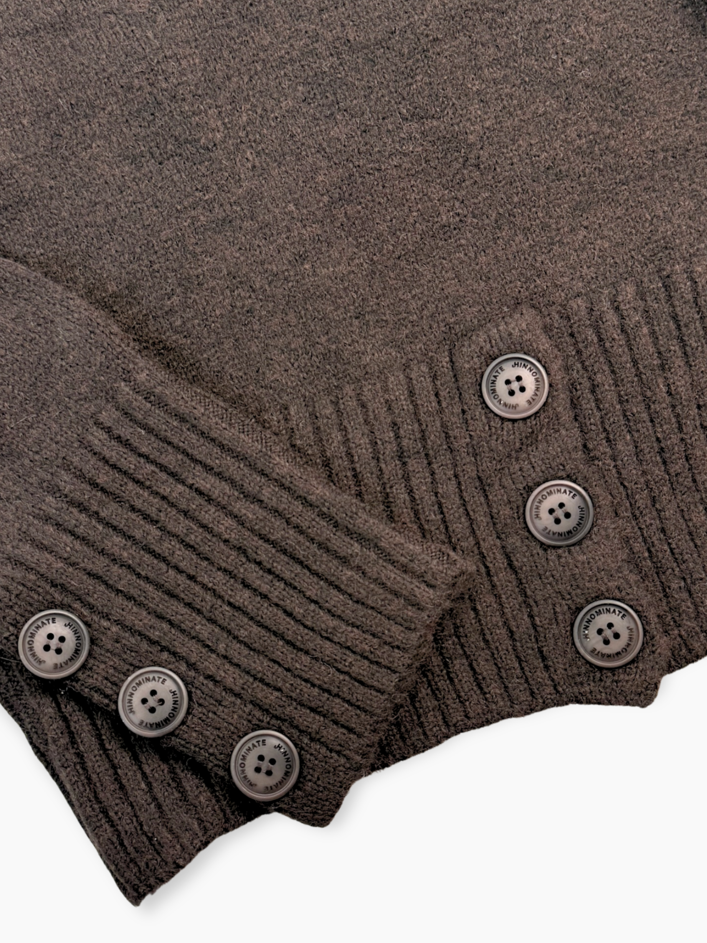 Maglia A Collo Alto Moro Con Bottoni