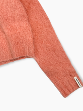 Cropped Old Rose Mohair Sweater -  | dBlank