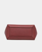 Borsa In Pelle Bordeaux Con Tracolla E Manico -  | dBlank