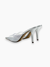 Silver Sandals With Transparent Band -  | dBlank