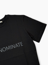 Black Jersey T-shirt with Large Print -  | dBlank