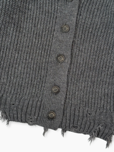 Short Grey Knit Cardigan -  | dBlank