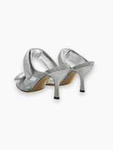 Silver Glitter Sandals With Padded Straps -  | dBlank
