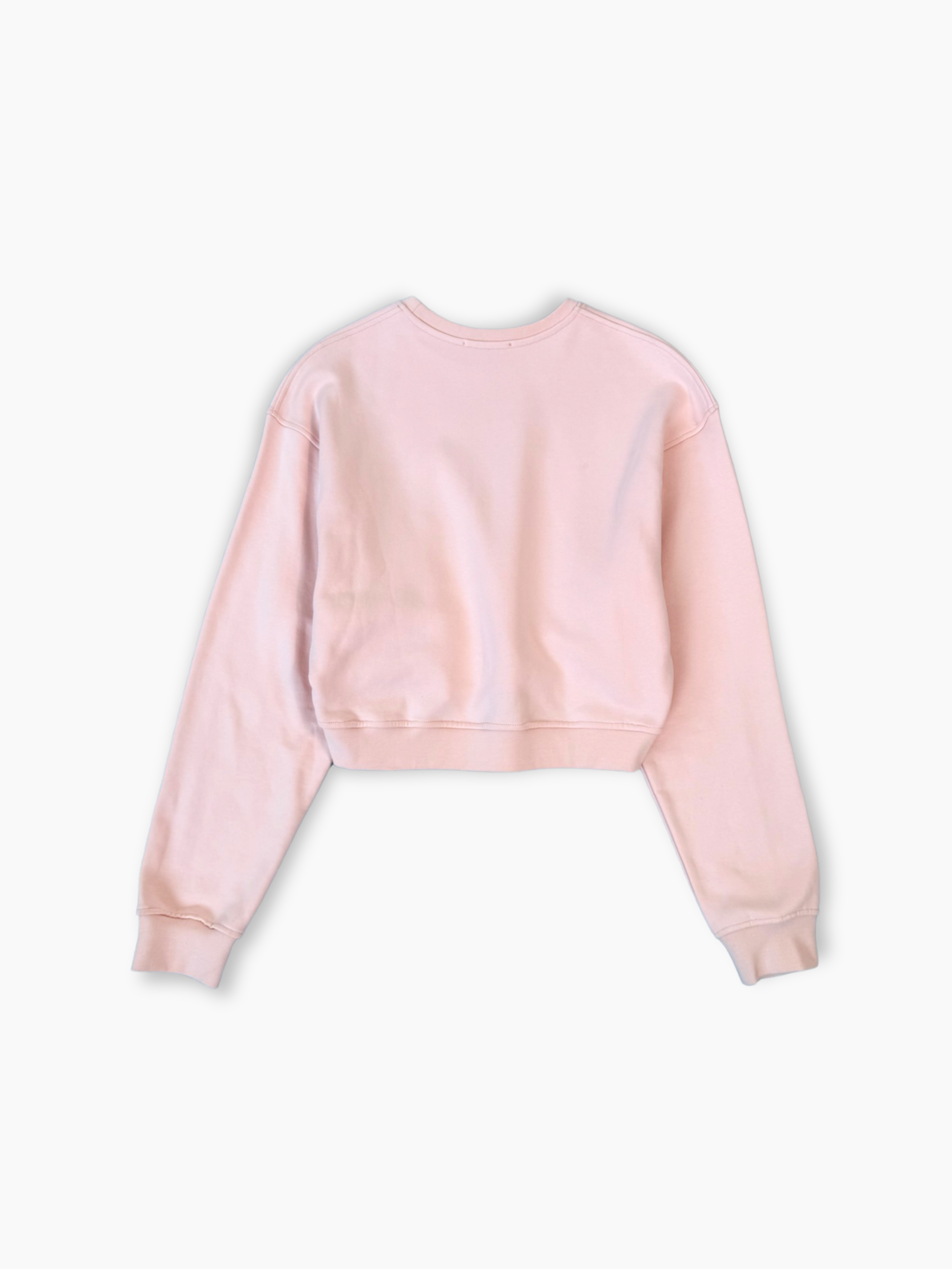 Felpa Rosa Con Taglio Corto