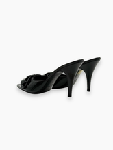 Honorine Black Patent Leather Sandal with Bow -  | dBlank