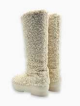 Stivali Bianchi In Shearling Con Platform - Bianco | dBlank