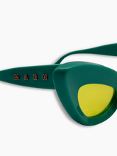 Occhiali Teal ERL Coil Con Lenti Gialle - Verde | dBlank