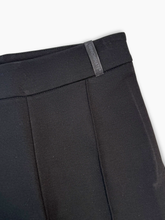 Straight Black Trousers in Milan Stitch -  | dBlank