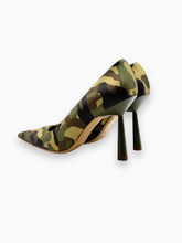 Camouflage Fabric Pumps With Stiletto Heel -  | dBlank