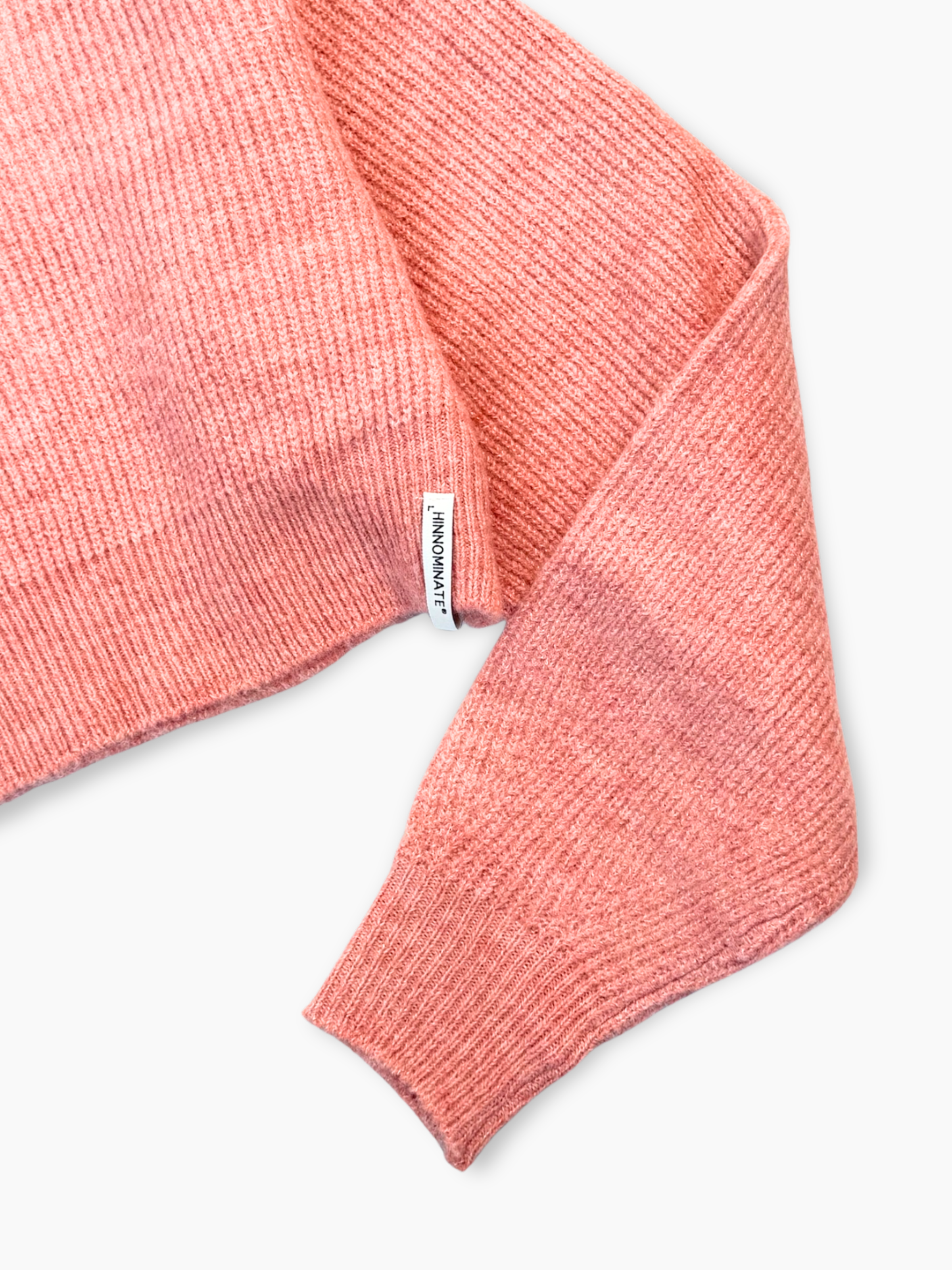 Maglia A Collo Alto Cropped Old Rose