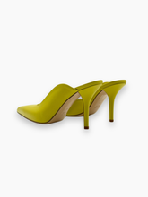 Mules Gialle In Pelle Con Tacco - Giallo | dBlank