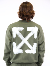 Felpa Verde Spray Arrow Skate Crewneck - Verde | dBlank