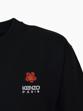 Felpa Ricamo Boke Flower Nera - NERO | Qlhype