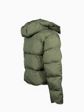 Green Nylon Down Jacket -  | Qlhype