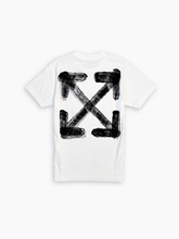 T-shirt Bianca Con Stampa Frecce Spray Arrow Slim - Bianco | dBlank