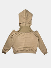 Hooded Sweatshirt with Cappuccino Cuts -  | dBlank