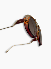 Occhiali Da Sole Sfumati Beige E Rossi -  | Qlhype
