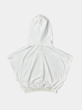 White Terry Short-Sleeved Hoodie -  | dBlank