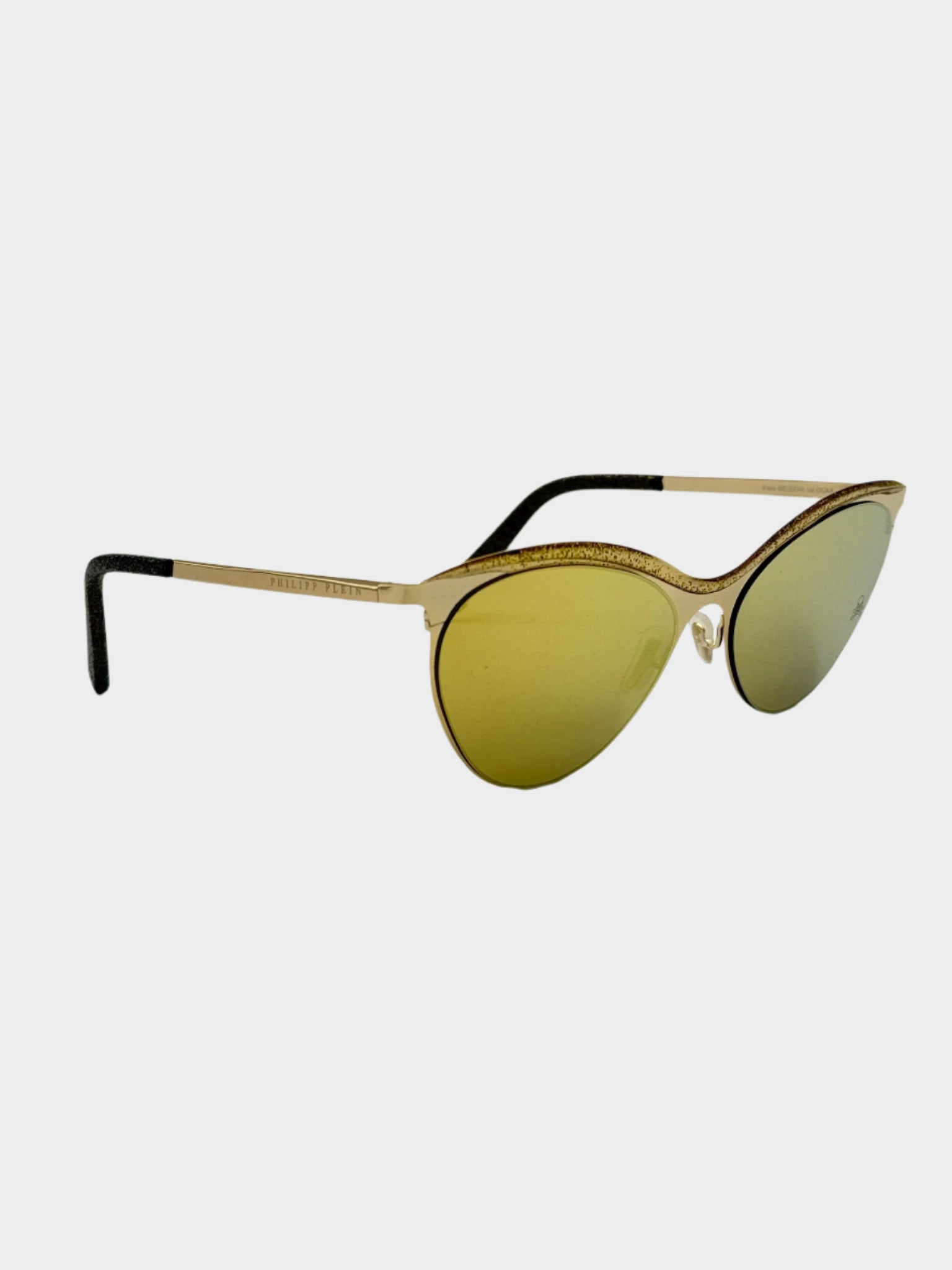 Gold Butterfly Glasses With Yellow Lenses