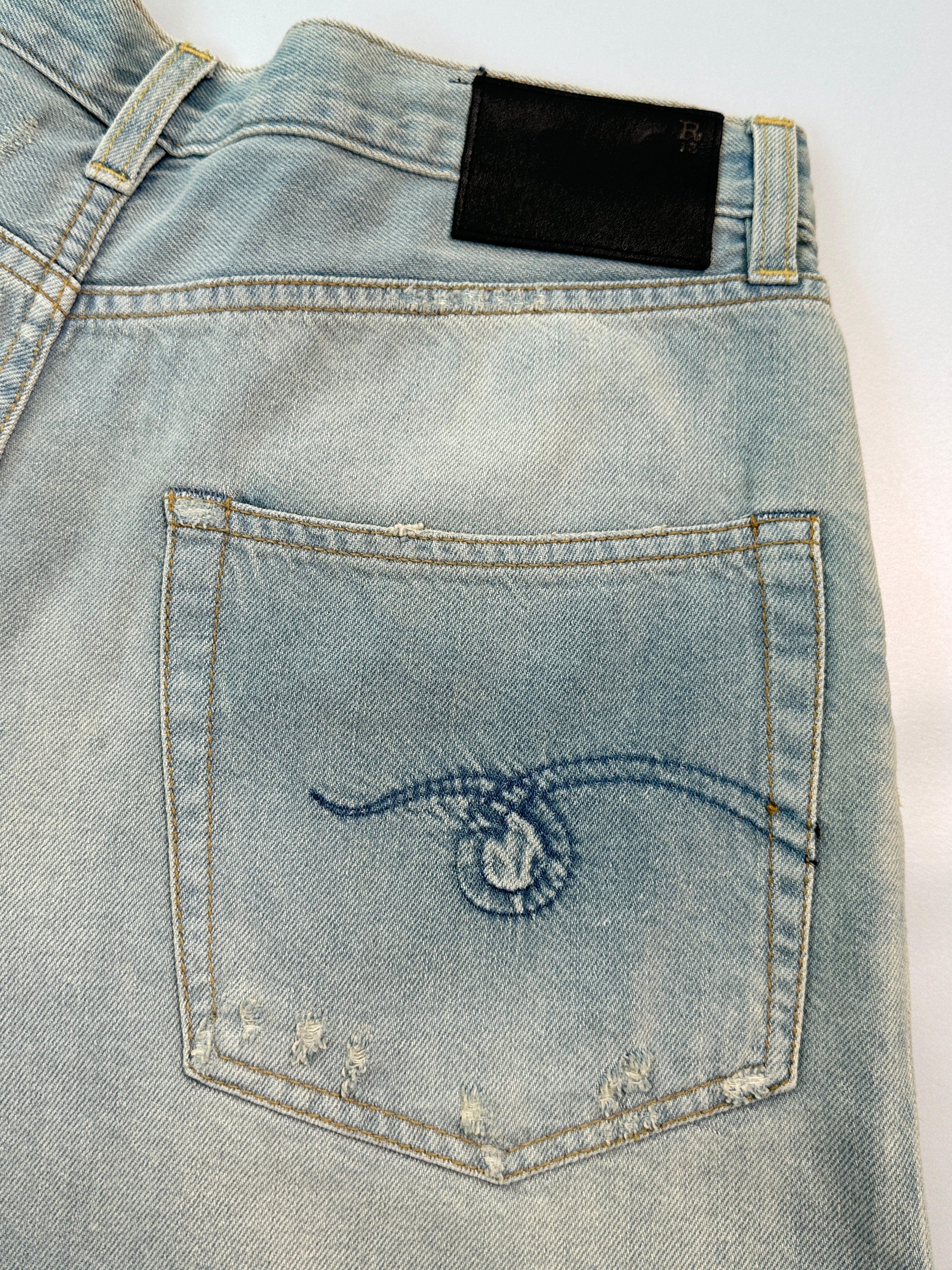 Frayed Denim Shorts