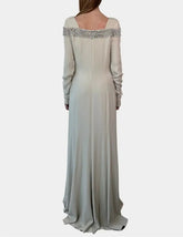 Dust Grey Knit Long Dress -  | dBlank