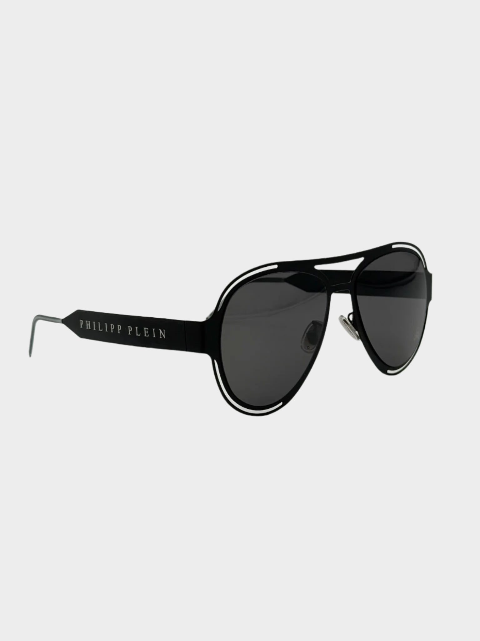 Black Glasses With Perforated Details