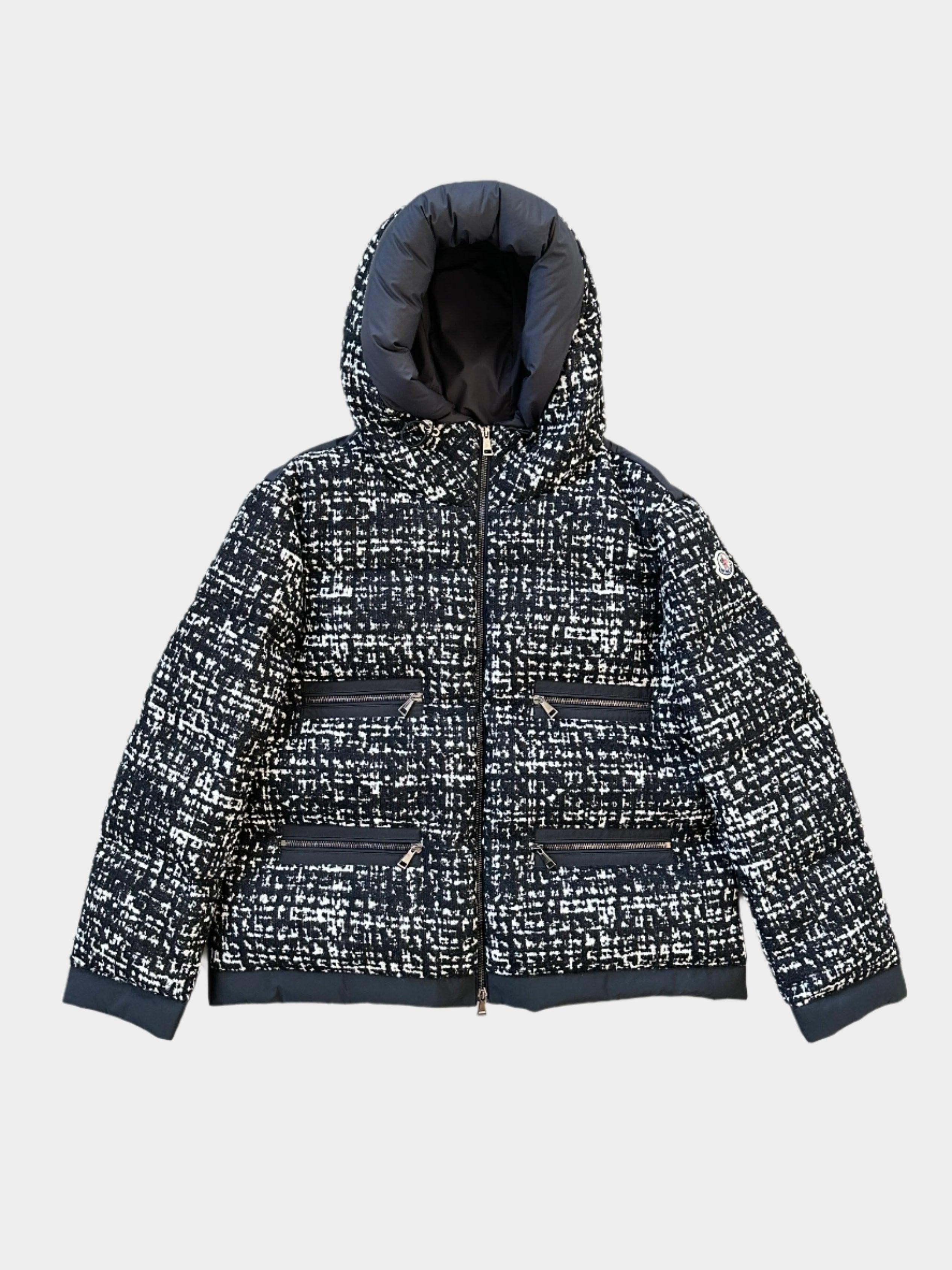 Panelled Tweed Puffer Jacket