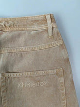 Women's Beige Denim Straight Leg Trousers -  | dBlank