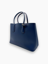 Borsa Media Saffiano Lux Galleria Double Zip Tote - Blu | dBlank