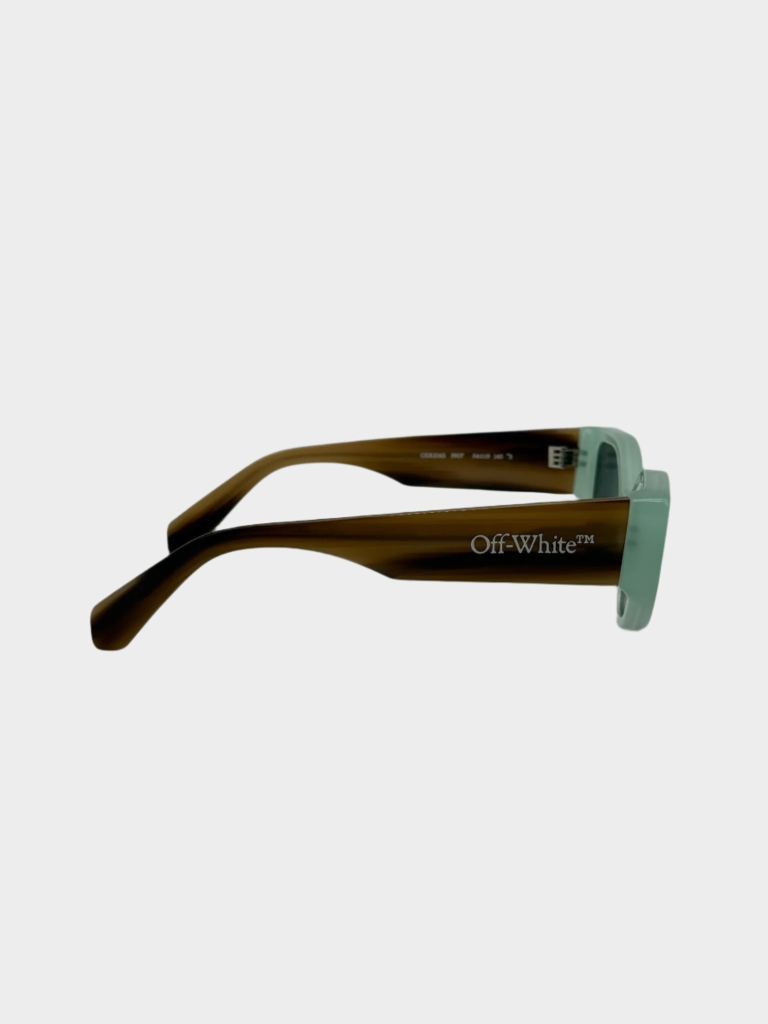 Memphis Sunglasses Aqua Green and Dark Grey Lenses