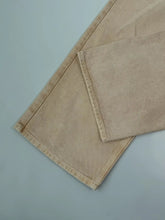 Women's Beige Denim Straight Leg Trousers -  | dBlank