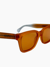 Orange Glasses With Two-Tone Frame -  | dBlank