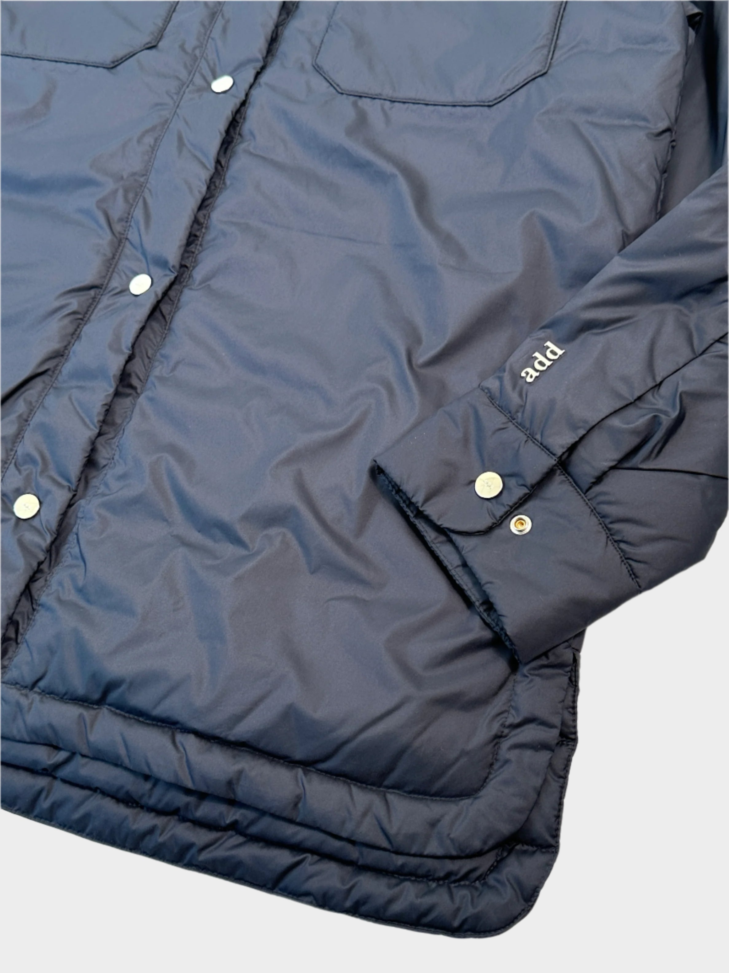 Navy Down Shirt Jacket