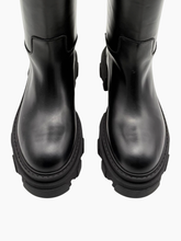 Stivali Neri Alti Con Suola Chunky -  | dBlank