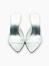 Silver Sandals With Transparent Band -  | dBlank
