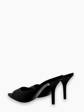 Sandali Mules Perni In Velluto - Nero | Qlhype