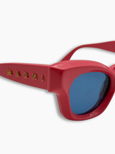 Occhiali Da Sole Rosa Cat-Eye Oversize - Rosso | dBlank