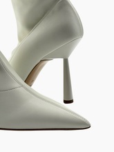 Stivaletti Bianchi A Punta Con Tacco -  | dBlank