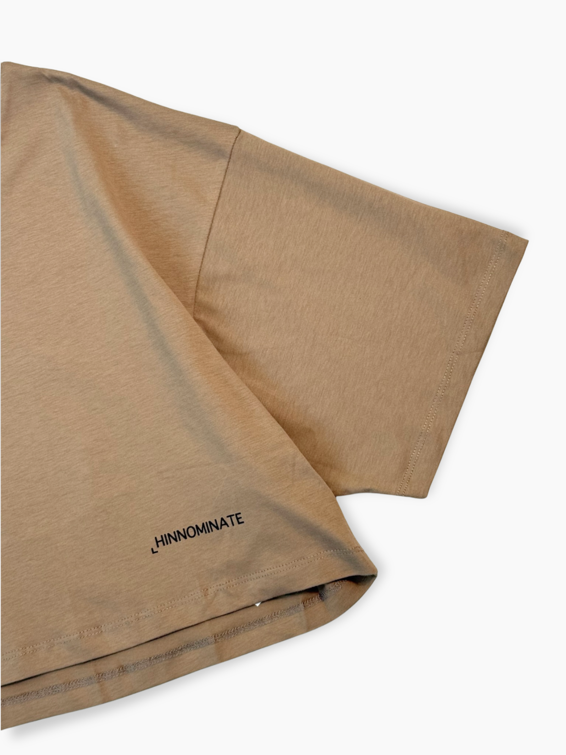 T-shirt Corta Tortora Con Stampa