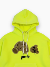 Yellow Sweatshirt with Teddy Bear and Star Hood -  | dBlank