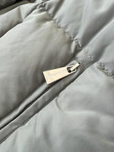 Long Quilted Green Down Jacket -  | dBlank