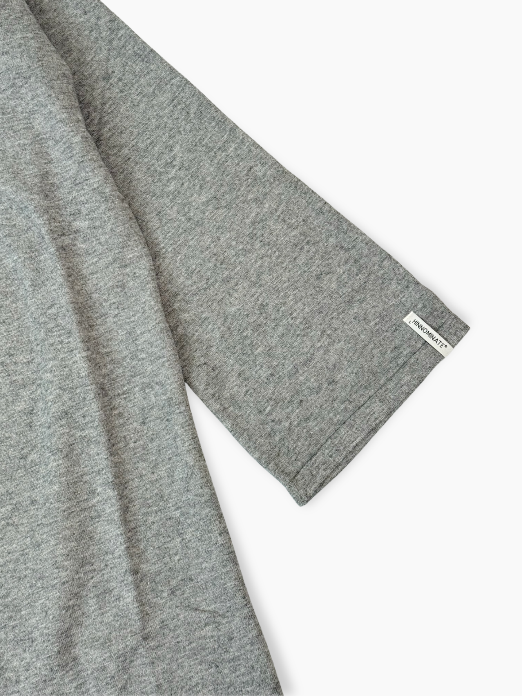 Cardigan Lungo Grigio Melange In Viscosa