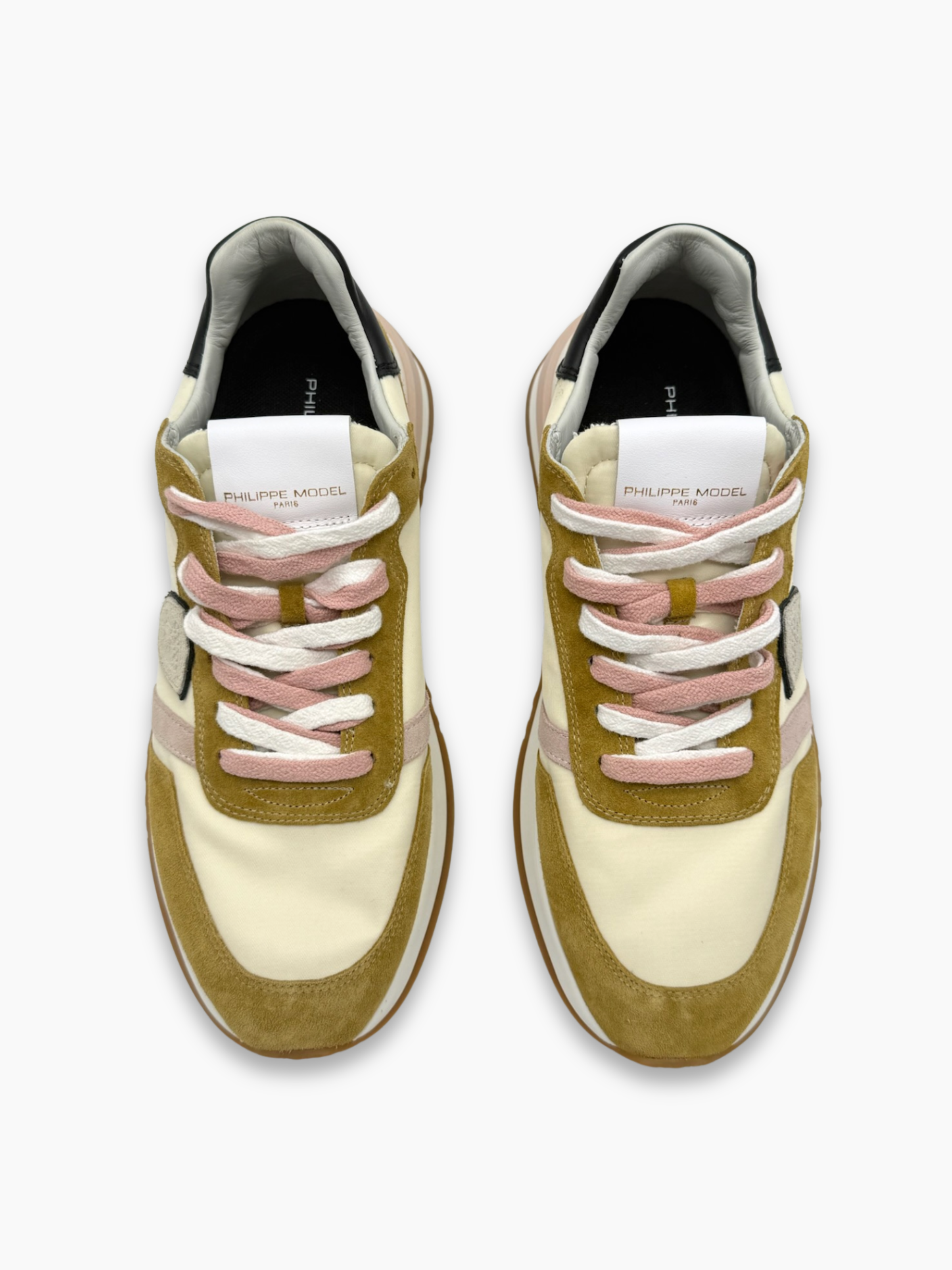 Sneakers Giallo Senape In Suede E Tela
