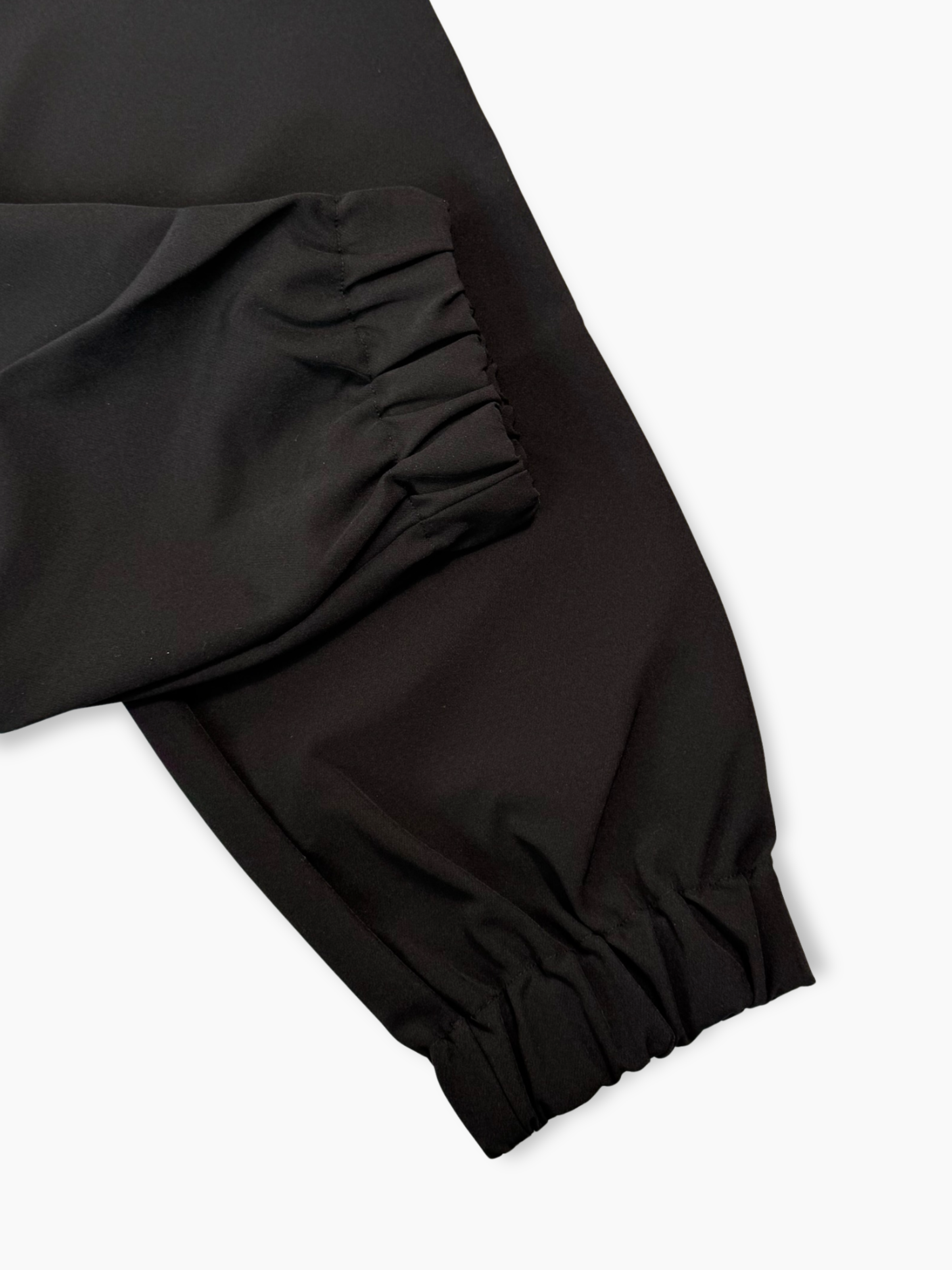 Pantalone Nero In Tessuto Tecnico