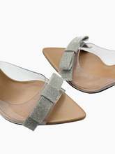 Sandali Honorine Strass Bow Mule Pvc - Marrone | Qlhype